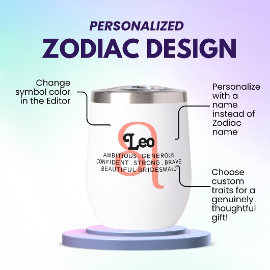 Leo Zodiac Sign Custom Traits