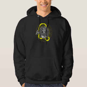 Leo Zodiac Sign Fakten ästhetische grafische Astro Hoodie