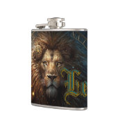 Leo Zodiac Sign Flachmann (Links)