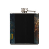 Leo Zodiac Sign Flachmann (Rückseite)