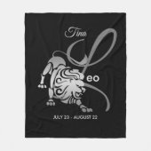 Leo - Zodiac Sign Fleecedecke (Vorderseite)