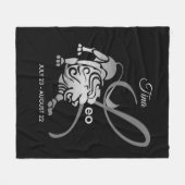 Leo - Zodiac Sign Fleecedecke (Vorderseite (Horizontal))