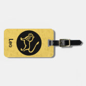 Leo Zodiac Sign Gepäckanhänger (Vorderseite horizontal)