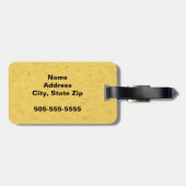 Leo Zodiac Sign Gepäckanhänger (Rückseite horizontal)