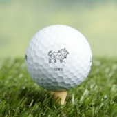 Leo Zodiac Sign Golf Balls Golfball (Insitu T-Shirt)