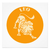 Leo, Zodiac Sign, Horoscope, Astrology Fotodruck (Vorne)