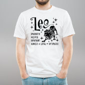 Leo Zodiac Sign Horoskop Persönliche Merkmale T-Shirt