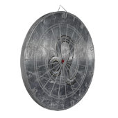 Leo Zodiac Sign in Grunge Bedrückte Dekoration Dartscheibe (Vorderseite Links)