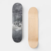 Leo Zodiac Sign in Grunge Bedrückte Dekoration Skateboard (Vorderseite)