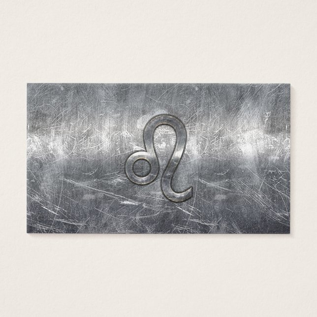 Leo Zodiac Sign in Grunge Distressed Style (Vorderseite)