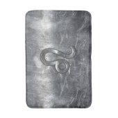 Leo Zodiac Sign in Industrial Style Badematte (Vorderseite Vertikal)