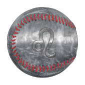 Leo Zodiac Sign in Industrial Style Baseball (Vorderseite Links)