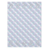 Leo Zodiac Sign in Mother Pearl Style Print Tischdecke (Vorderseite)