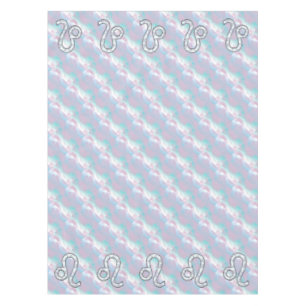 Leo Zodiac Sign in Mother Pearl Style Print Tischdecke