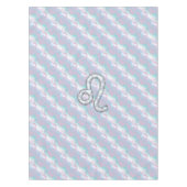 Leo Zodiac Sign in Mother Pearl Style Print Tischdecke (Vorderseite)