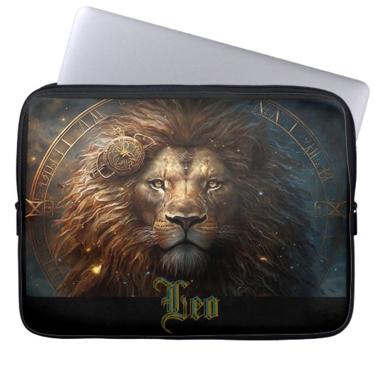 Leo Zodiac Sign Laptopschutzhülle (Vorderseite)