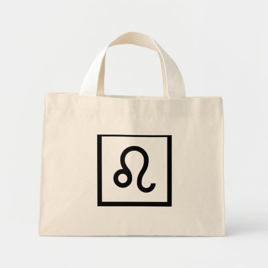 Leo Zodiac Sign Mini Stoffbeutel (Vorne)