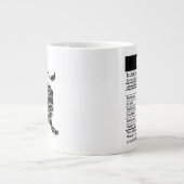 Leo Zodiac Sign mit nährstoffreichen Fakten, Jumbo-Tasse (Vorderseite)