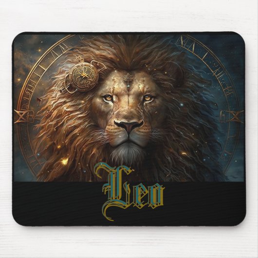 Leo Zodiac Sign Mousepad (Vorne)