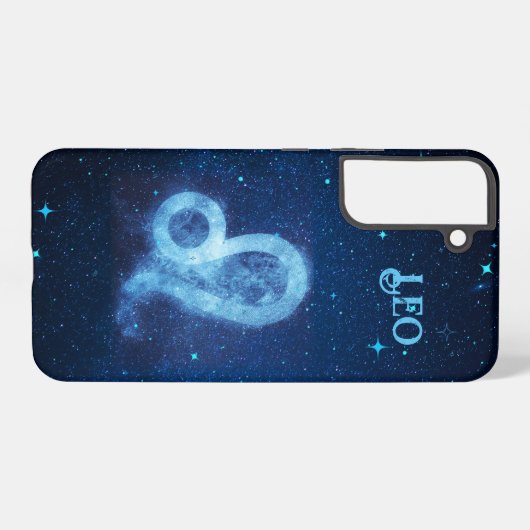 Leo Zodiac Sign Phone Case Samsung Galaxy Hülle (Rückseite (Horizontal))