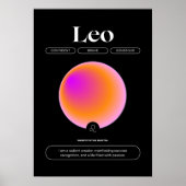 Leo Zodiac Sign Poster (Vorne)