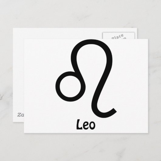 Leo Zodiac Sign Postkarte