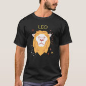 Leo Zodiac Sign & Quote Modern Elegantes Geschenkt T-Shirt (Vorderseite)