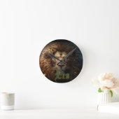 Leo Zodiac Sign Runde Wanduhr (Zuhause)