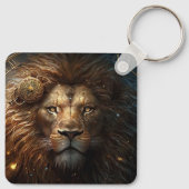 Leo Zodiac Sign Schlüsselanhänger (Rückseite)