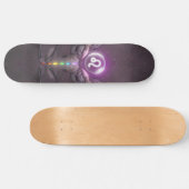 Leo Zodiac Sign Seven Chakras Skateboard Deck (Horizontal)