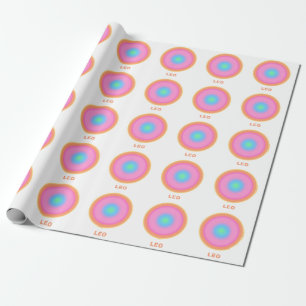 Leo Zodiac Sign Stylish Gradient Geschenkpapier