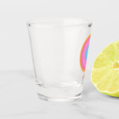 Leo Zodiac Sign Stylish Gradient Schnapsglas (Links)