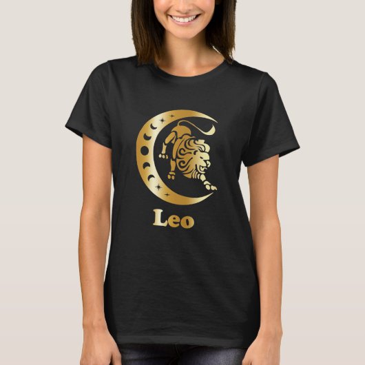 Leo Zodiac Sign T - Shirt (Vorderseite)