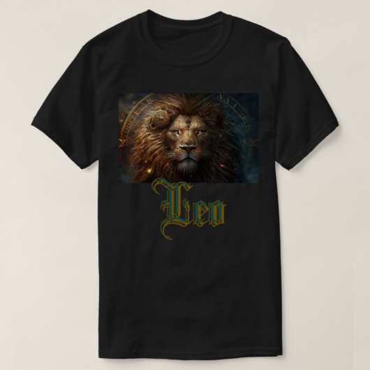 Leo Zodiac Sign T-Shirt (Design vorne)