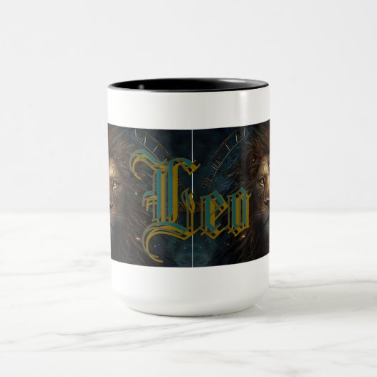 Leo Zodiac Sign Tasse (Zentrum)