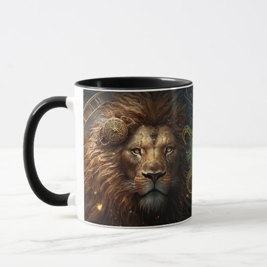 Leo Zodiac Sign Tasse (Links)