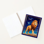 Leo Zodiac Sign Under a Starry Sky Journal Notizblock (Innenseite)