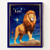 Leo Zodiac Sign Under a Starry Sky Journal Notizblock (Rückseite)