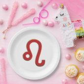 LEO Zodiac Signage Juli August Astrologie Geburtst Pappteller (Party)