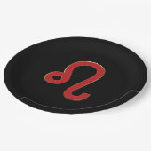 LEO Zodiac Signage Juli August Astrologie Geburtst Pappteller (Schrägansicht)