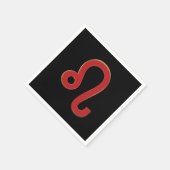 LEO Zodiac Signage Juli August Astrologie Geburtst Serviette (Ecke)