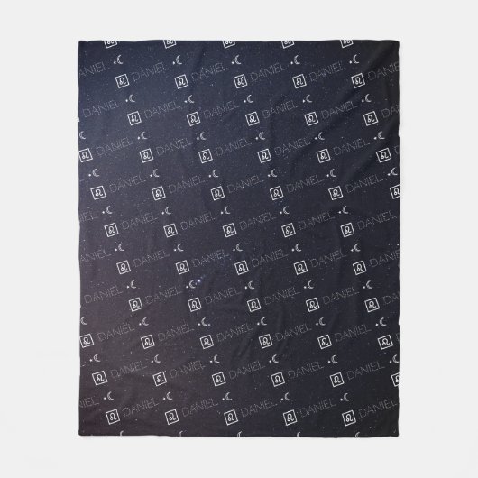 Leo Zodiac Signature Name Constellation Astrologie Fleecedecke (Vorderseite)
