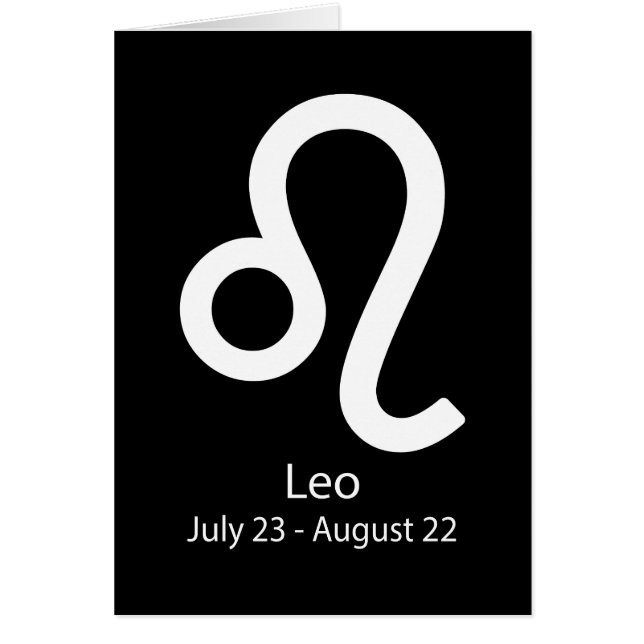 Leo Zodiac signiert Astrologie (Vorne)