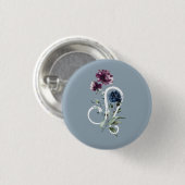 Leo Zodiac Star Sign Button (Vorne & Hinten)