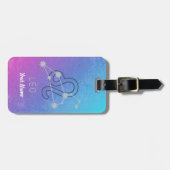 Leo Zodiac Star Sign Horoskop Constellation Gepäckanhänger (Vorderseite horizontal)