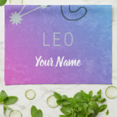 Leo Zodiac Star Sign Horoskop Constellation Geschirrtuch (Gefaltet)