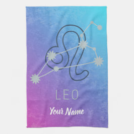 Leo Zodiac Star Sign Horoskop Constellation Geschirrtuch
