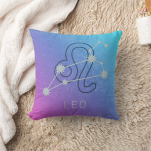 Leo Zodiac Star Sign Horoskop Constellation Kissen