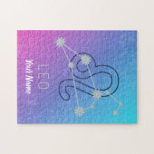 Leo Zodiac Star Sign Horoskop Constellation Puzzle (Horizontal)