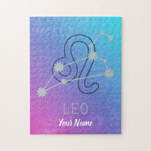 Leo Zodiac Star Sign Horoskop Constellation Puzzle (Vertikal)